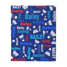 Badminton shuttles wit, blauw, rode naam