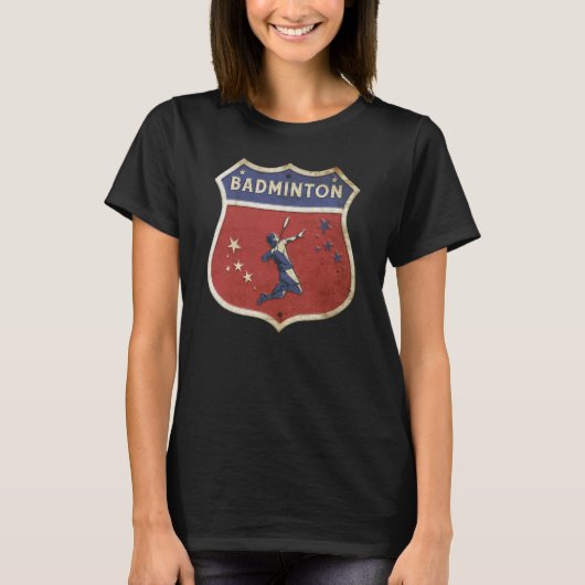 Badminton Shuttleveren Badminton Racket Tuin Spel T-shirt (Voorkant)