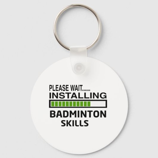 Badminton Skills installeren Sleutelhanger (Voorkant)