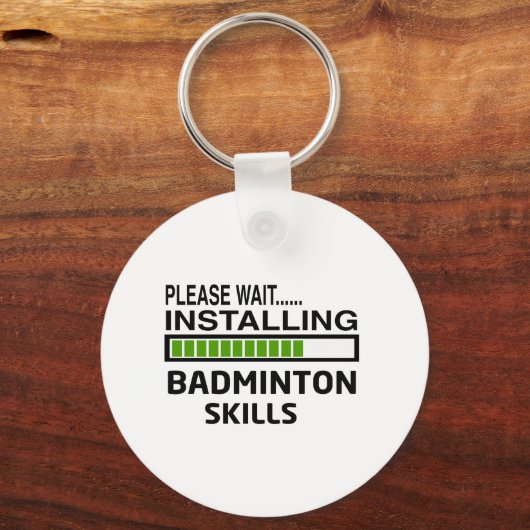 Badminton Skills installeren Sleutelhanger (Voorkant)