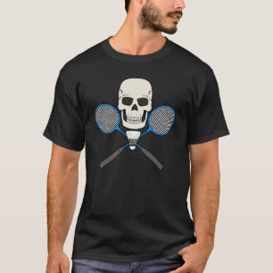 BADMINTON SKULL Jolly Roger T-shirt ontwerp