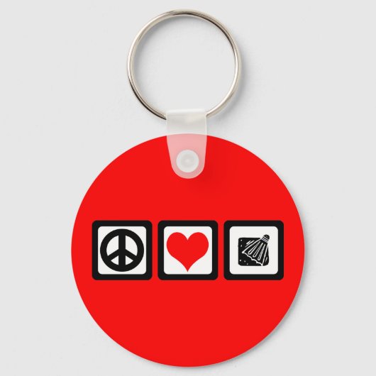 Badminton Sleutelhanger (Voorkant)