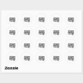 Badminton Smash Harde Kampioenscadeau Ronde Sticker (Vel)
