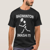 Badminton Smash het Badminton T-shirt (Voorkant)