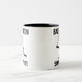 Badminton Smash It Coach Team Speler Badminton Tweekleurige Koffiemok (Center)