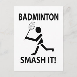 Badminton Smash It Sportbadminton Briefkaart