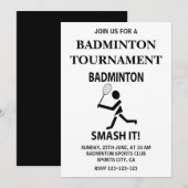 Badminton Smash It Sportbadminton Kaart (Voorkant / Achterkant)
