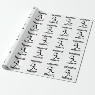 Badminton Smash It Sports Speler Badminton Cadeaupapier