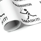 Badminton Smash It Sportspeler Badminton Cadeaupapier (Rol Hoek)