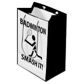 Badminton Smash It Sportspeler Badminton Medium Cadeauzakje (Voorkant Gekanteld)
