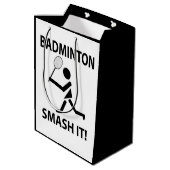 Badminton Smash It Sportspeler Badminton Medium Cadeauzakje (Achterkant Gekanteld)
