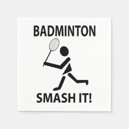 Badminton Smash It Sportspeler Badminton Party Servet