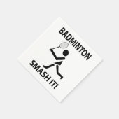 Badminton Smash It Sportspeler Badminton Party Servet (Hoek)