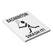 Badminton Smash It Sportspeler Coach Badminton Notitieblok (Schuin)