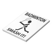 Badminton Smash It Sportspeler Coach Badminton Notitieblok (Linkerzijde)