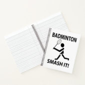 Badminton Smash It Sportspeler Coach Badminton Notitieboek (Binnen)