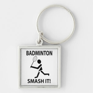 Badminton Smash It Sportspeler Coach Badminton Sleutelhanger