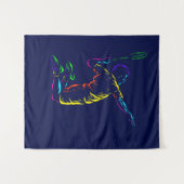 Badminton smash shot wandkleed (Voorkant (horizontaal))