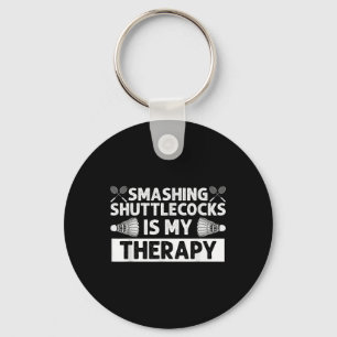 Badminton Smashing Shuttles Racquet Sport Sleutelhanger