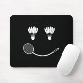 Badminton Smile Love Team Player Coach Muismat (Met muis)