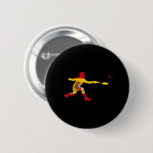 Badminton Spaans Vlag Racquet Shuttle Mannen Playe Ronde Button 5,7 Cm (Voorkant /achterkant)