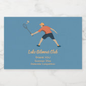 Badminton Sparkling Wijnetiket (Enkel label)