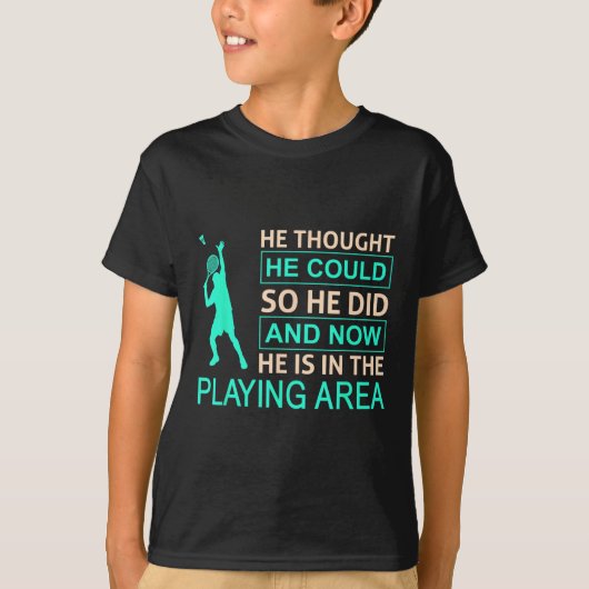 Badminton Speelveld Voor Badminton T-shirt (Voorkant)