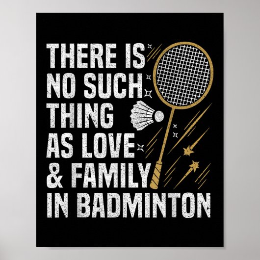 Badminton spel dergelijke ding Shuttle Badminton s Poster (Voorkant)