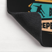 Badminton spel Herhaal Shuttle Retro Badminton spe Muismat (Hoek)
