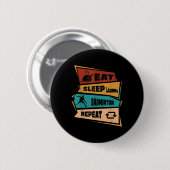 Badminton spel Herhaal Shuttle Retro Badminton spe Ronde Button 5,7 Cm (Voorkant /achterkant)