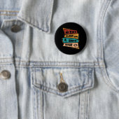 Badminton spel Herhaal Shuttle Retro Badminton spe Ronde Button 5,7 Cm (In situ)