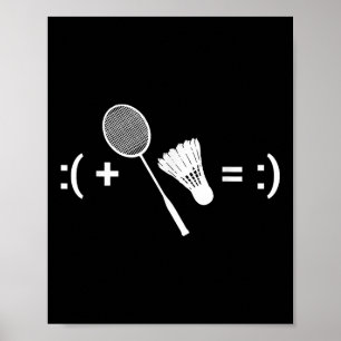 Badminton spel shuttle sport badminton poster