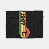 Badminton-speler 1967 Verjaardag Shuttle Bad Fleece Deken (Voorkant (Horizontaal))