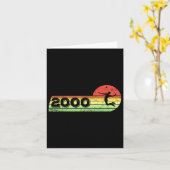 Badminton-speler 2000 Verjaardag Shuttle Bad Kaart (Gele Bloem)