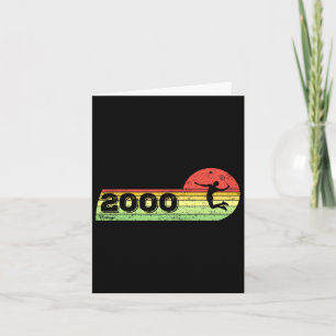 Badminton-speler  2000 Verjaardag Shuttle Bad Kaart