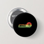 Badminton-speler 2013 Verjaardag Shuttle Bad Ronde Button 5,7 Cm (Voorkant /achterkant)