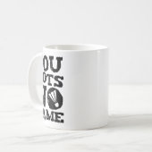 Badminton Speler Attitude Gift Graphic Koffiemok (Voorkant links)