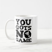 Badminton Speler Attitude Gift Graphic Koffiemok (Links)