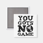 Badminton Speler Attitude Gift Graphic Magneet (Voorkant / Achterkant)