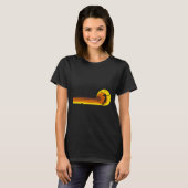 Badminton-speler Game Shuttle 70s Jaar Slecht T-shirt (Voorkant volledig)