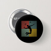 Badminton-speler Game Shuttle Badminton 2 Ronde Button 5,7 Cm (Voorkant /achterkant)