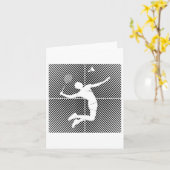 Badminton-speler Game Shuttle Badminton Kaart (Gele Bloem)