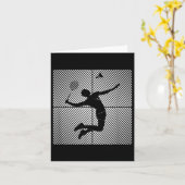 Badminton-speler Game Shuttle Badminton Kaart (Gele Bloem)