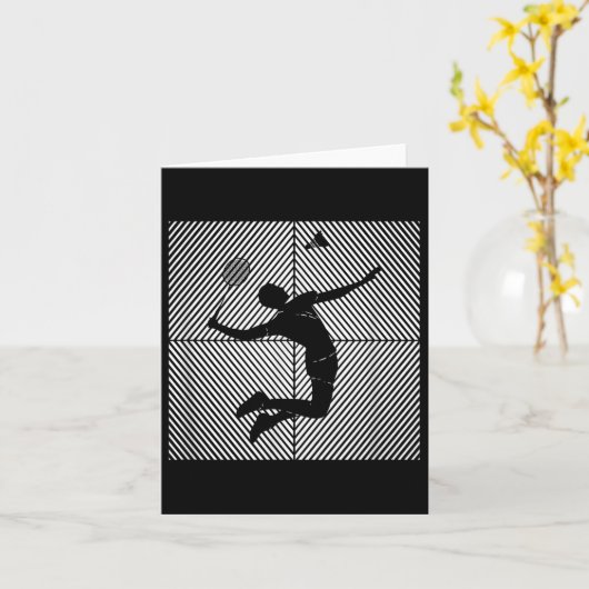 Badminton-speler Game Shuttle Badminton Kaart (Gele Bloem)