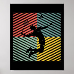 Badminton-speler Game Shuttle Badminton Poster