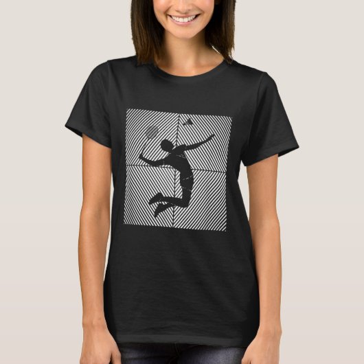Badminton-speler Game Shuttle Badminton T-shirt (Voorkant)