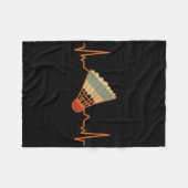 Badminton-speler Game Shuttle Funny Badmin Fleece Deken (Voorkant (Horizontaal))