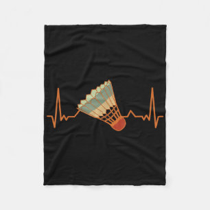 Badminton-speler Game Shuttle Funny Badmin Fleece Deken