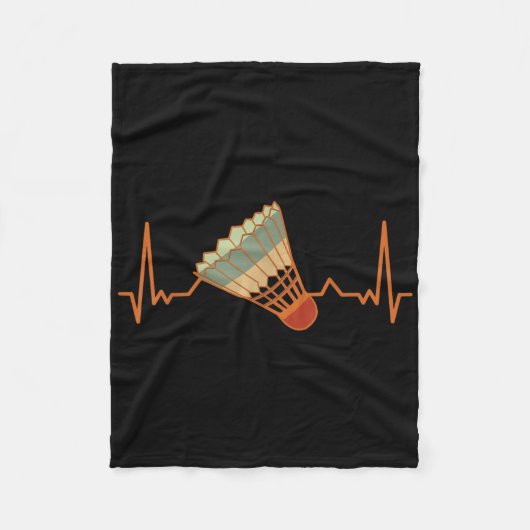 Badminton-speler Game Shuttle Funny Badmin Fleece Deken (Voorkant)