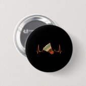 Badminton-speler Game Shuttle Funny  Badmin Ronde Button 5,7 Cm (Voorkant /achterkant)